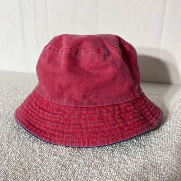 Vintage Reversible Blue Red Bucket Hat - Picture 12 of 13
